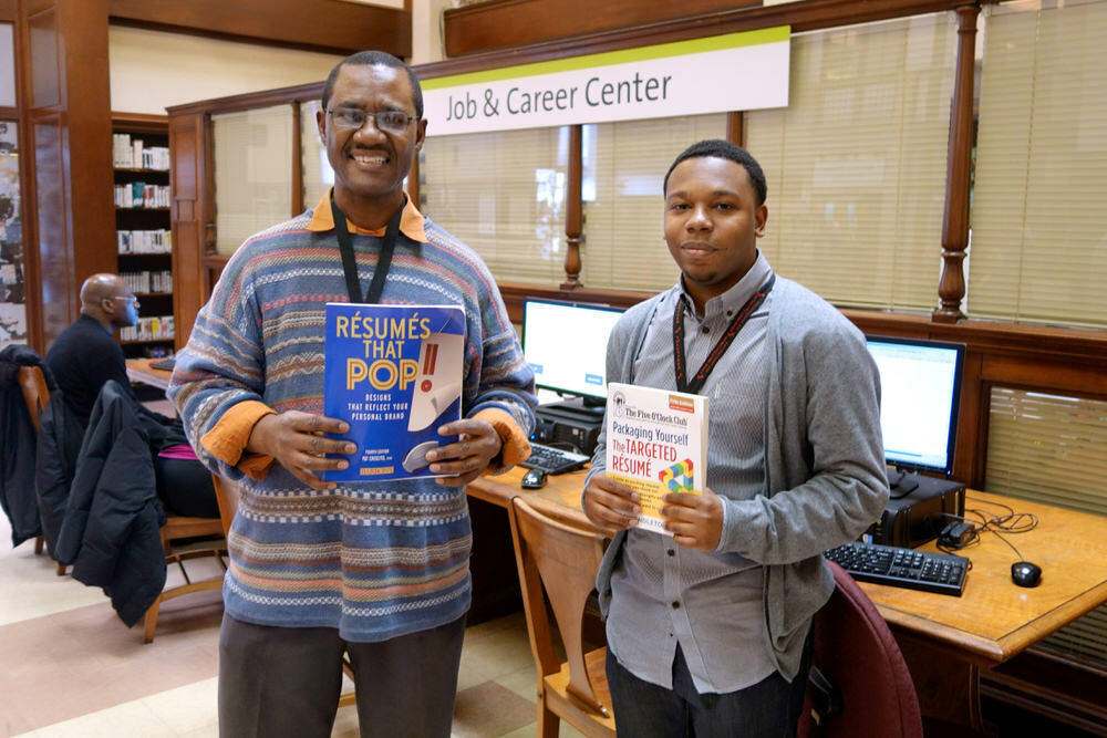 Career resource staff at Enoch Pratt Free Library